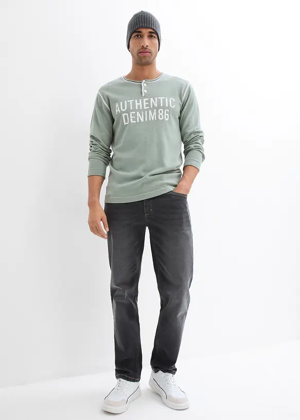 Maglione in filato fine di puro cotone, bonprix