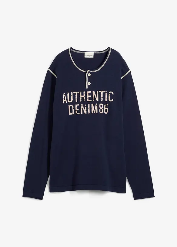Maglione in filato fine di puro cotone, bonprix