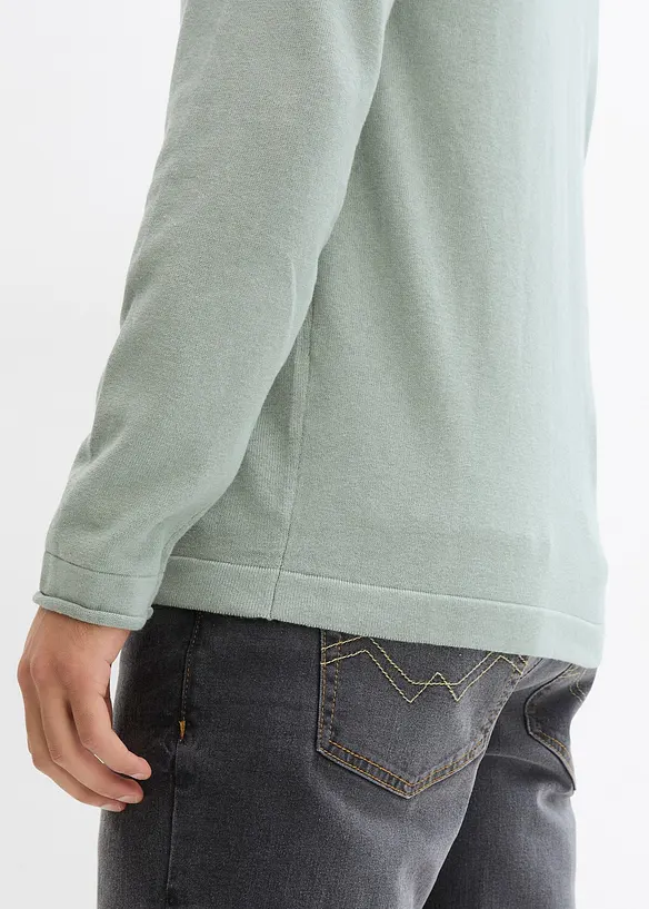 Maglione in filato fine di puro cotone, bonprix