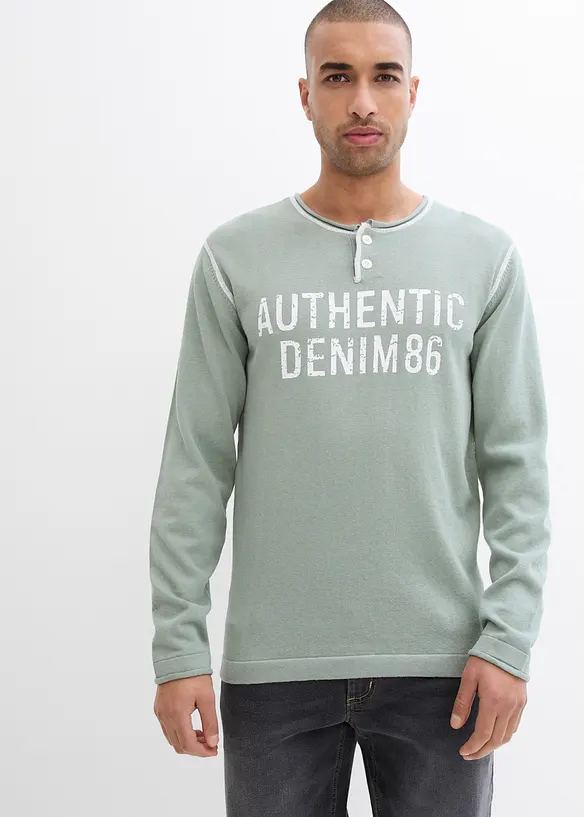 Maglione in filato fine di puro cotone, bonprix
