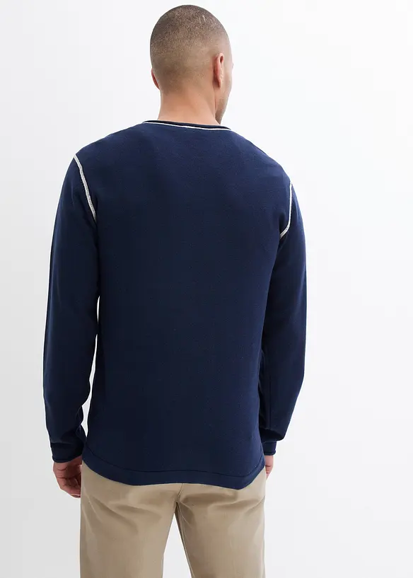Maglione in filato fine di puro cotone, bonprix