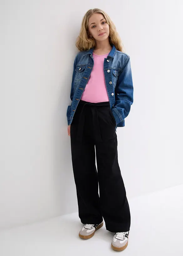 Pantaloni culotte in cotone biologico con elastico in vita, bonprix