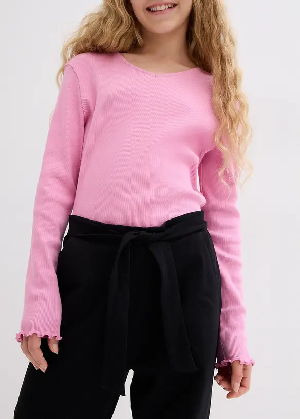 Pantaloni culotte in cotone biologico con elastico in vita, bonprix