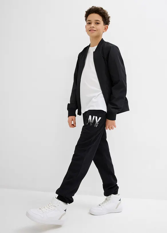 Pantaloni da jogging in misto cotone morbido, bonprix