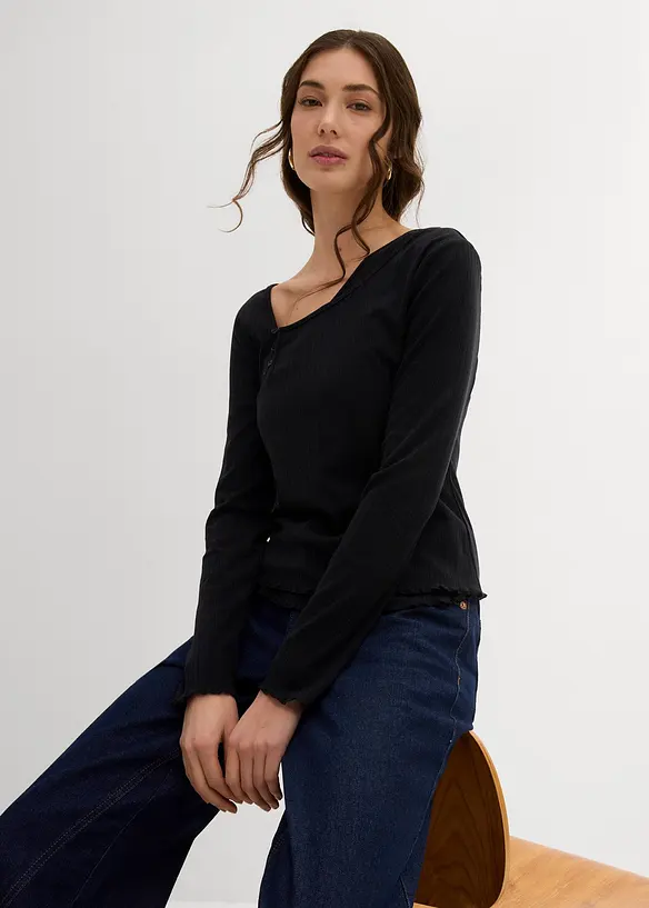 Maglia 2 in 1 a maniche lunghe, bonprix