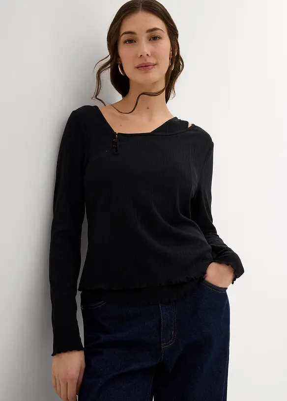 Maglia 2 in 1 a maniche lunghe, bonprix
