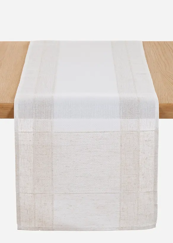 Runner da tavolo in tessuto jacquard tinta unita, bonprix