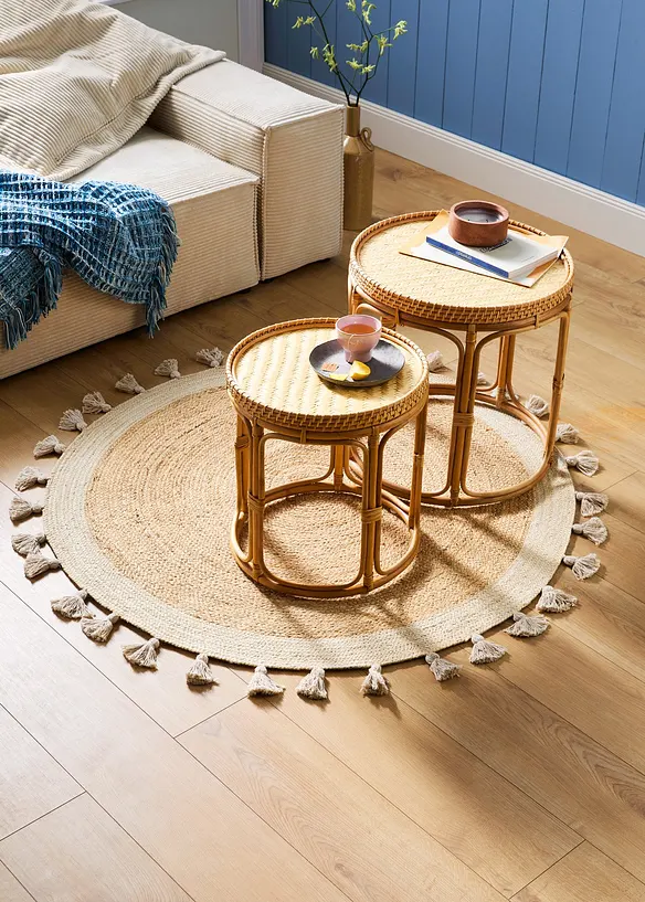 Tappeto kilim rotondo con frange, bonprix