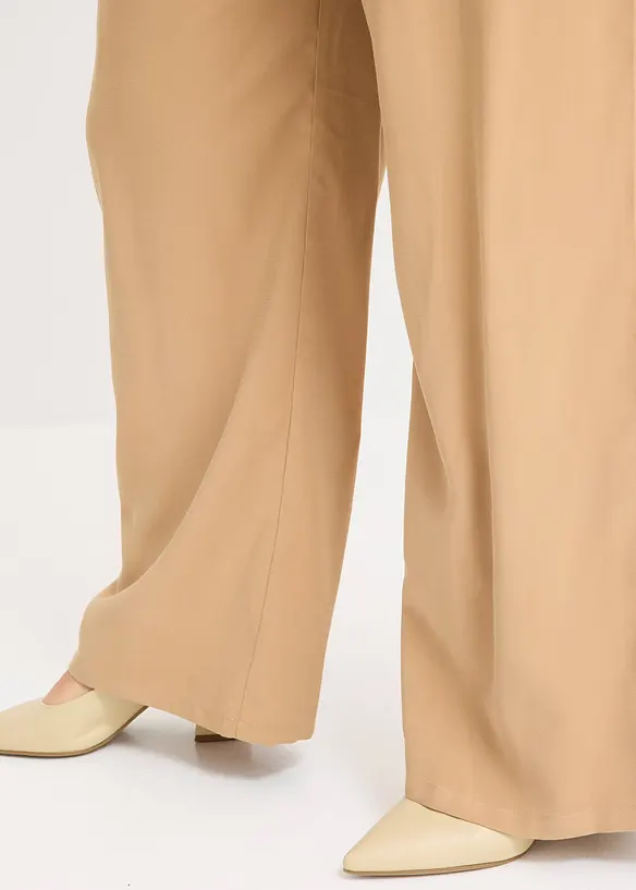 Pantaloni a palazzo con cinta comoda, bonprix