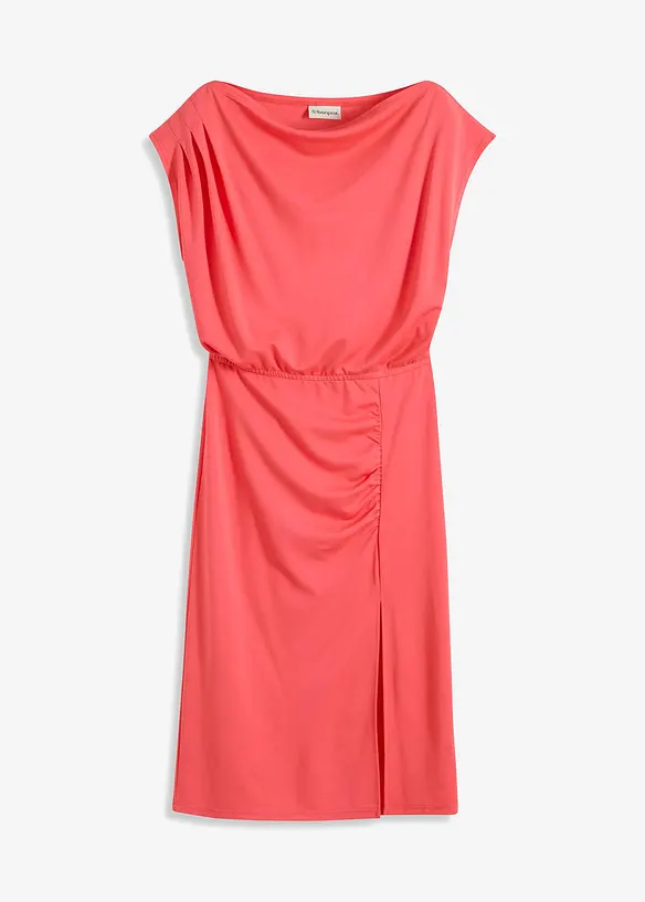 Abito di jersey asimmetrico con arricciatura, bonprix