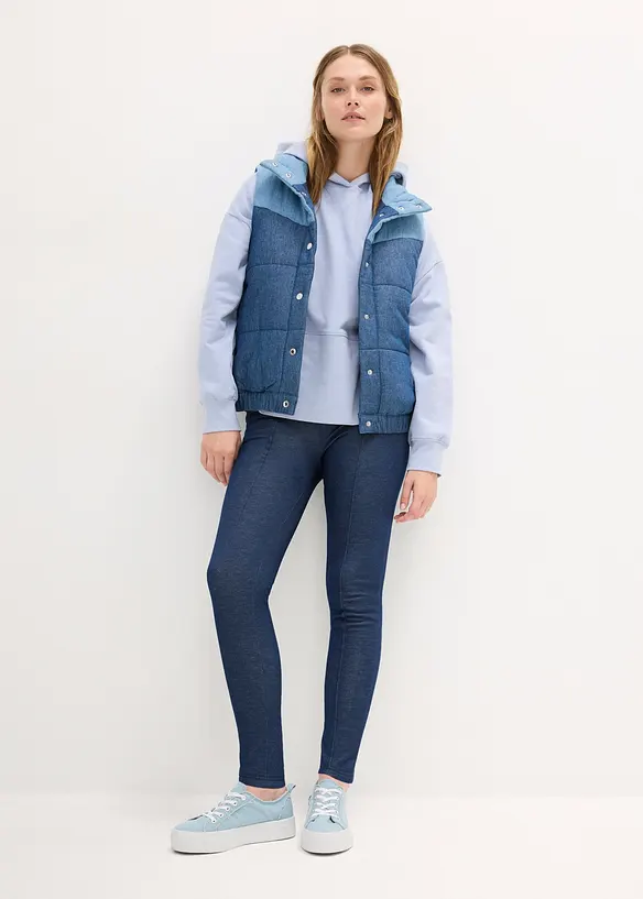 Leggings termici morbidi effetto jeans, bonprix