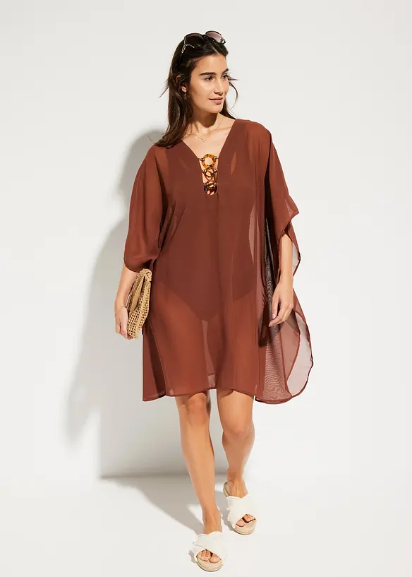 Tunica copricostume in chiffon leggero, bonprix