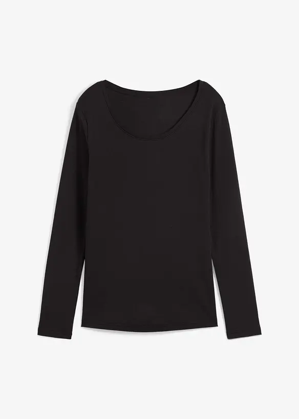 Maglia a maniche lunghe in puro cotone biologico, bonprix