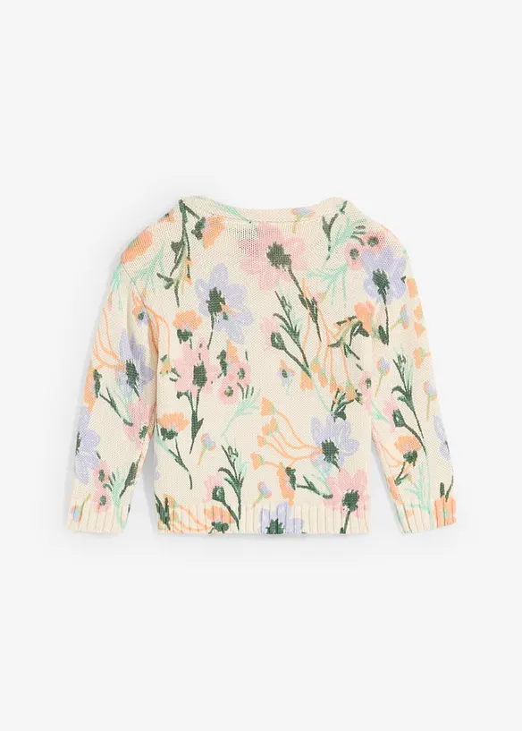 Maglione morbido in fantasia floreale, bonprix