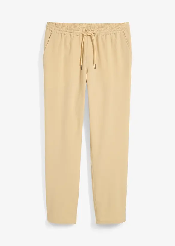 Pantaloni elasticizzati con elastico in vita relaxed fit, straight, bonprix