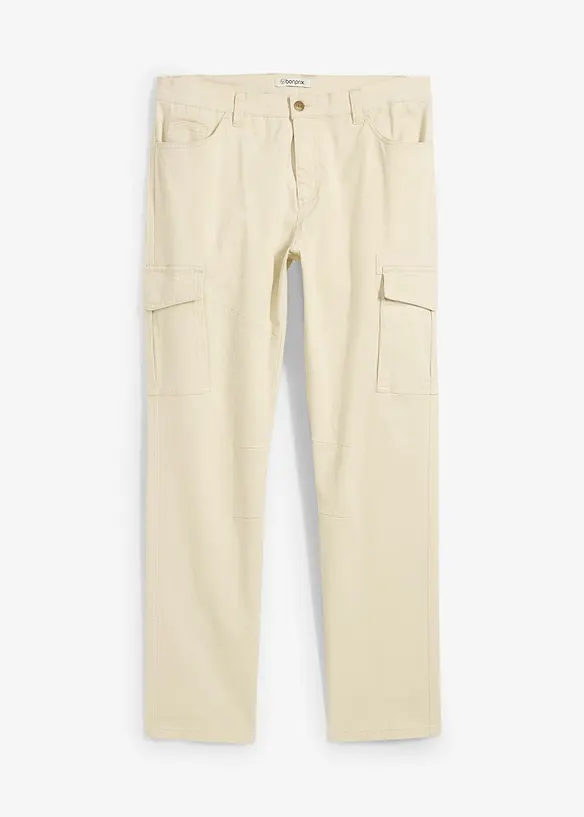 Pantaloni cargo elasticizzati slim fit, straight, bonprix