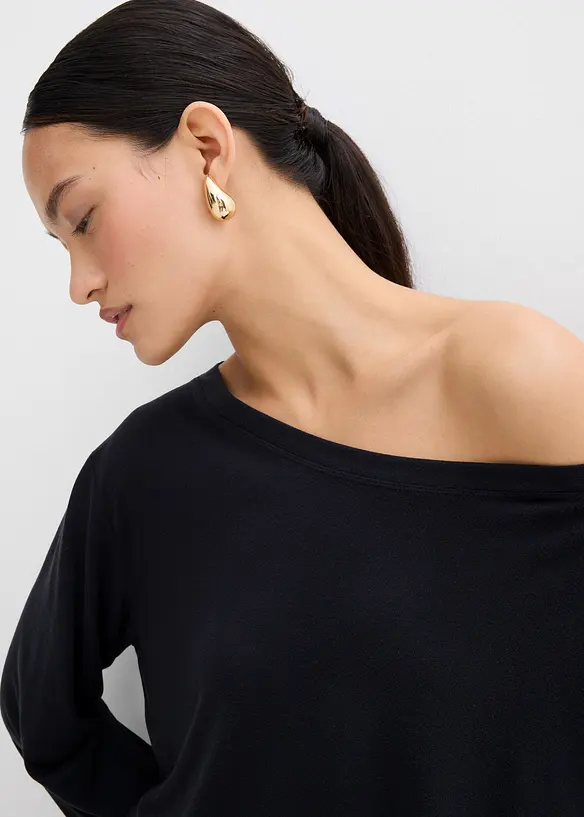 Maglia con spalle scoperte in misto modal morbido, bonprix