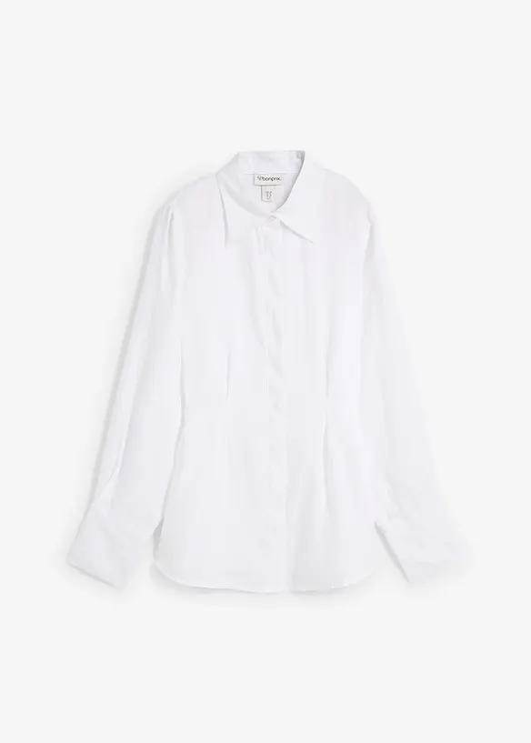 Camicetta sciancrata in puro lino, bonprix