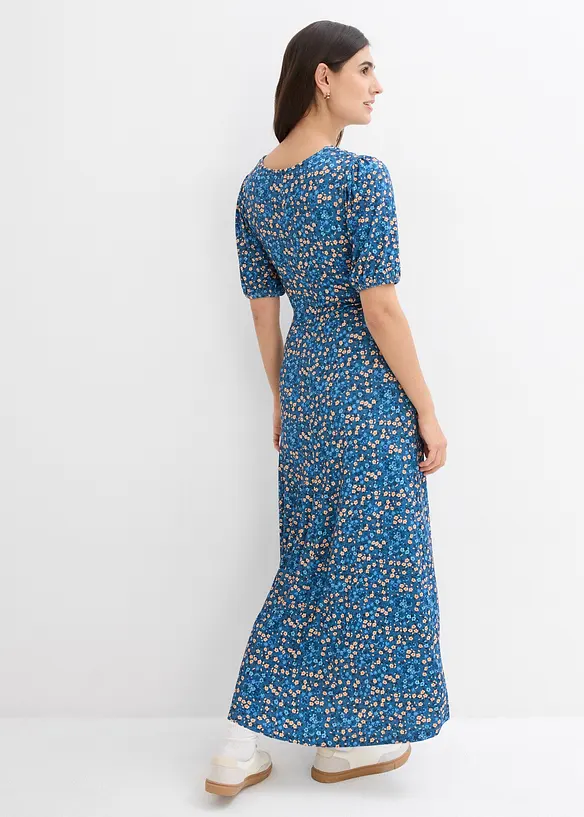 Abito lungo di jersey pr&eacute;maman / da allattamento, bonprix