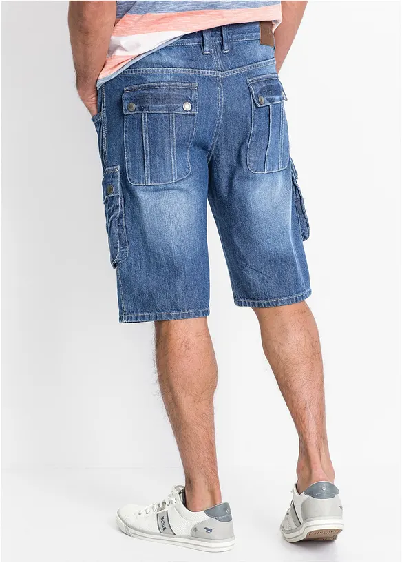 Bermuda cargo in jeans, regular fit, bonprix