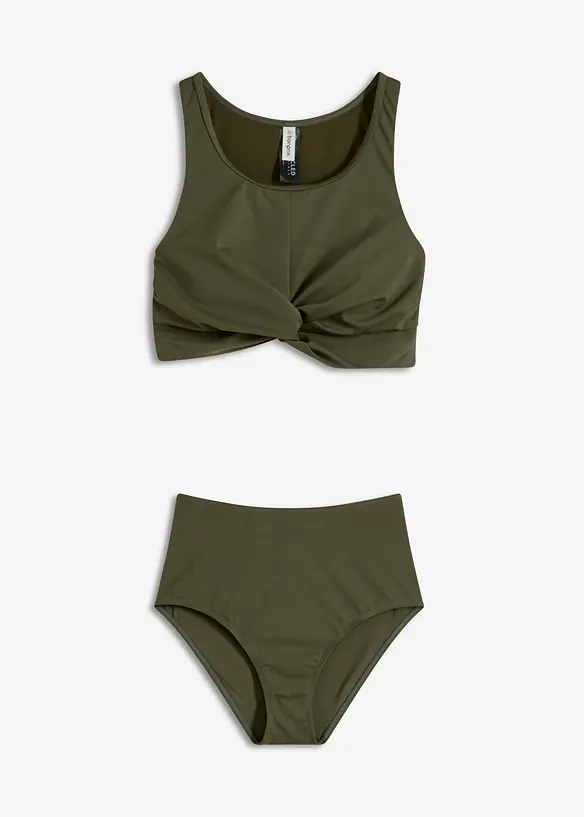 Bikini a bustier (set 2 pezzi) in poliammide riciclata, bonprix
