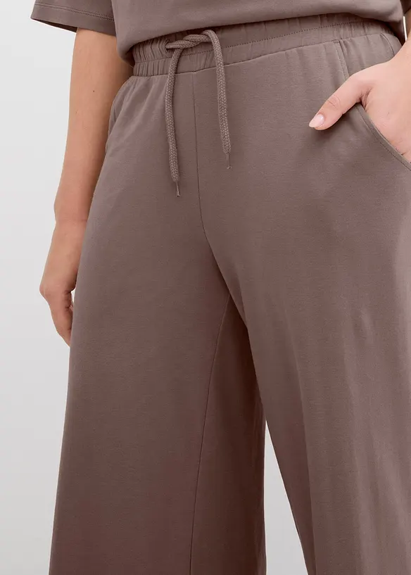 Pantaloni in jersey interlock, bonprix