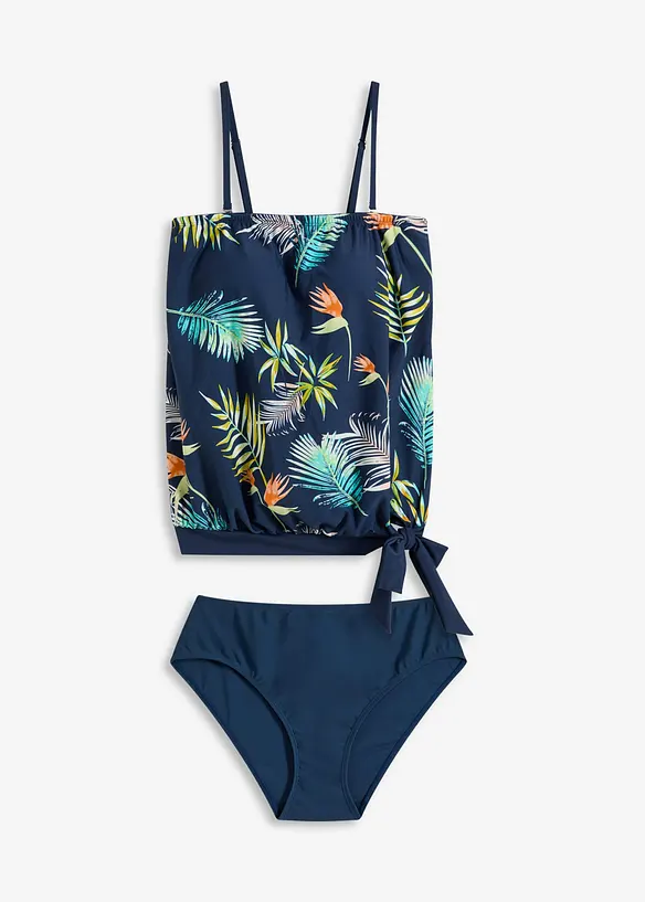Tankini a fascia con spalline multiway (set 2 pezzi), bonprix