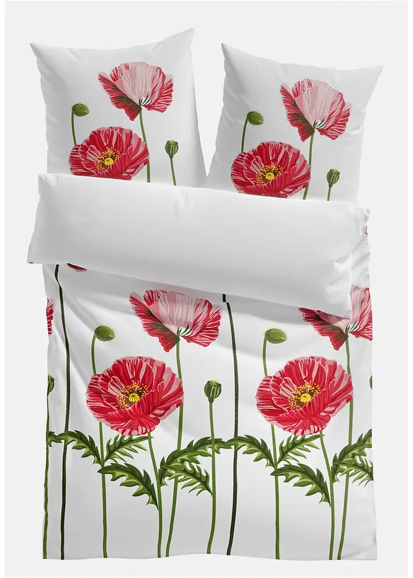 Biancheria da letto con papaveri, bonprix