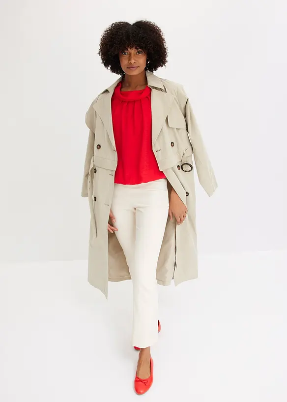 Trench con maniche e parte inferiore staccabili, bonprix