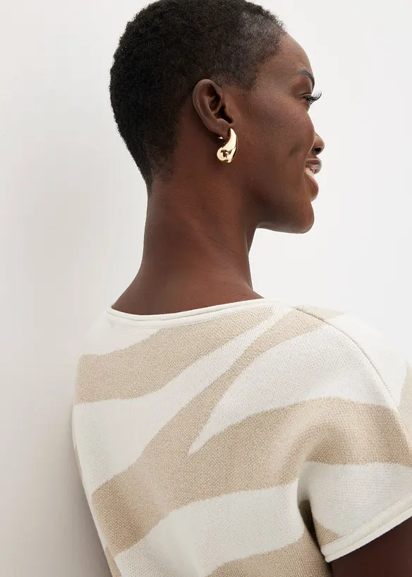 Maglione in filato fine con fili glitterati, bonprix