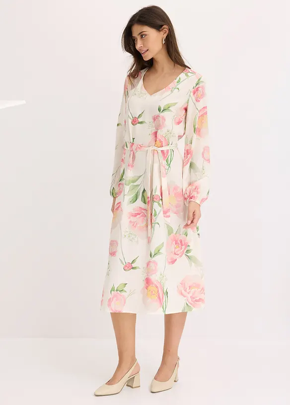 Abito midi fantasia, bonprix