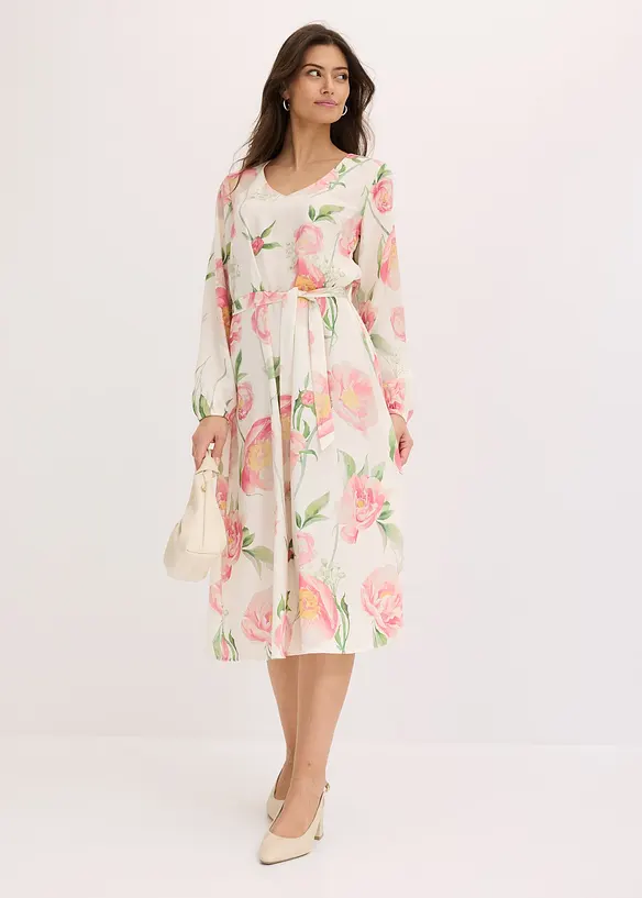 Abito midi fantasia, bonprix