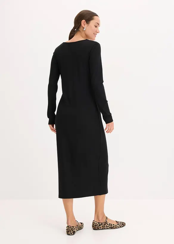 Abito midi a coste, bonprix