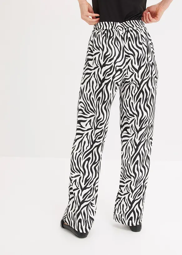 Pantaloni a palazzo in satin, bonprix