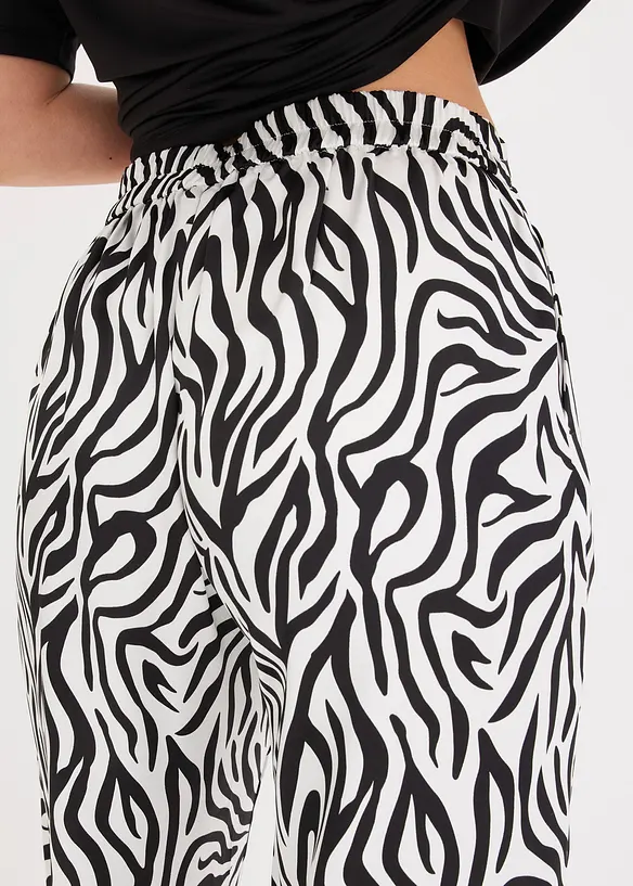 Pantaloni a palazzo in satin, bonprix