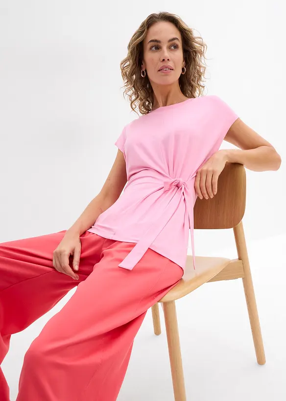 Maglia in morbido tessuto misto viscosa, bonprix