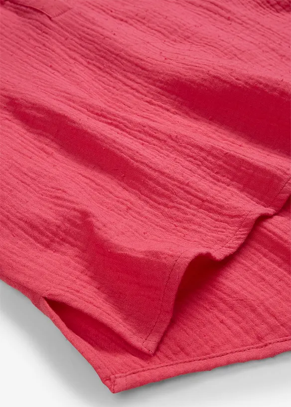 Blusa a maniche corte in mussola leggera, bonprix