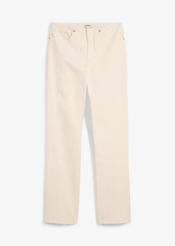 Jeans straight, vita media, bonprix