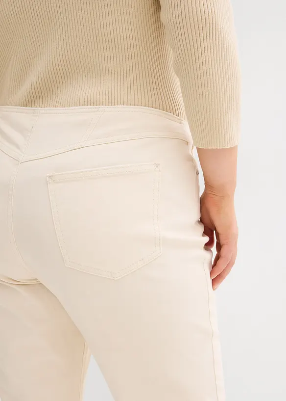 Jeans straight, vita media, bonprix