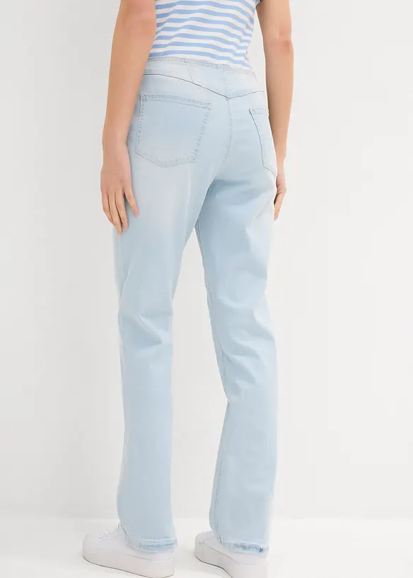 Jeans straight, vita media, bonprix