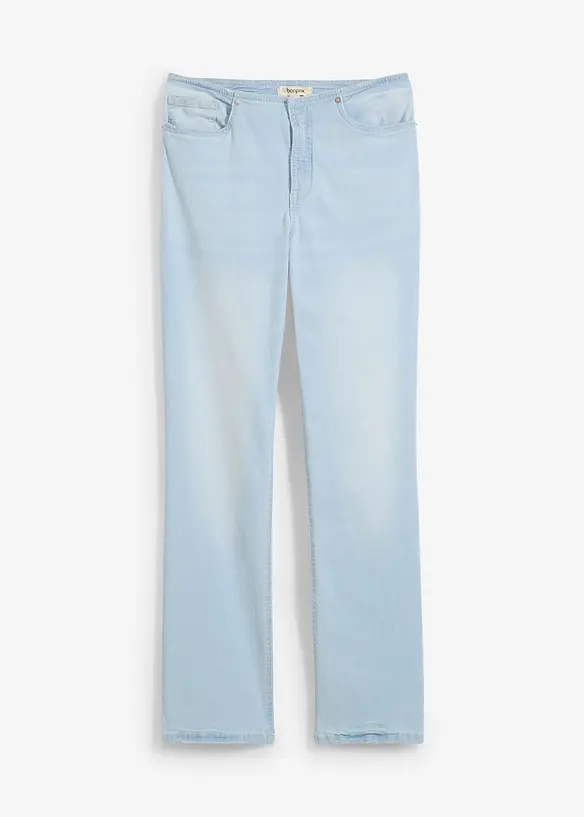 Jeans straight, vita media, bonprix
