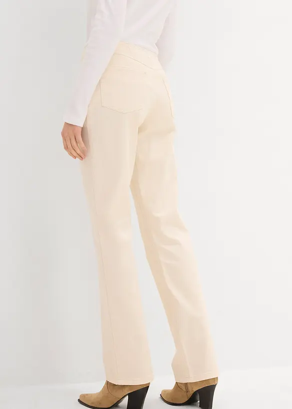 Jeans straight, vita media, bonprix