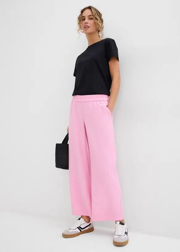 Pantaloni culotte in misto viscosa morbido, bonprix