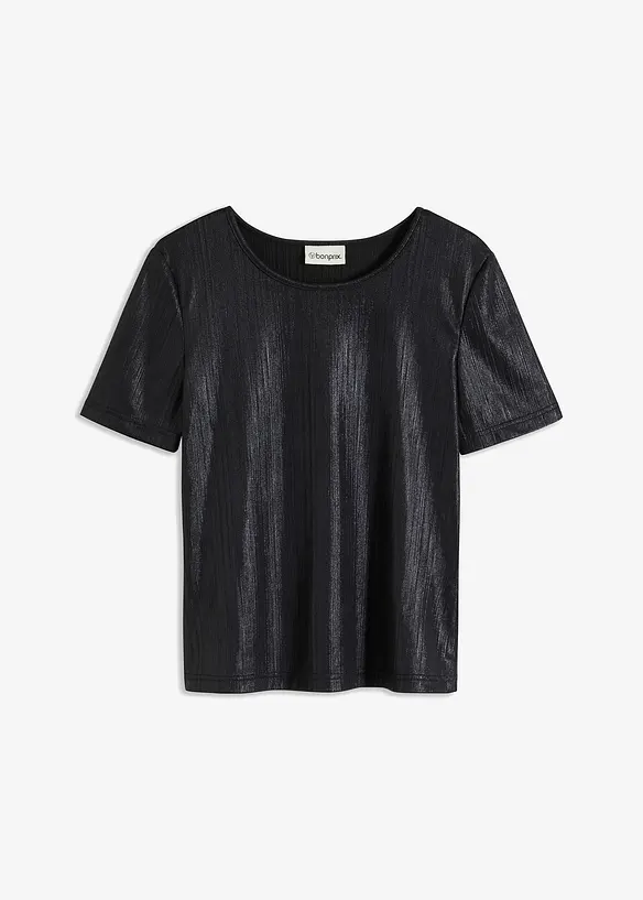 Maglia in materiale lucido, bonprix