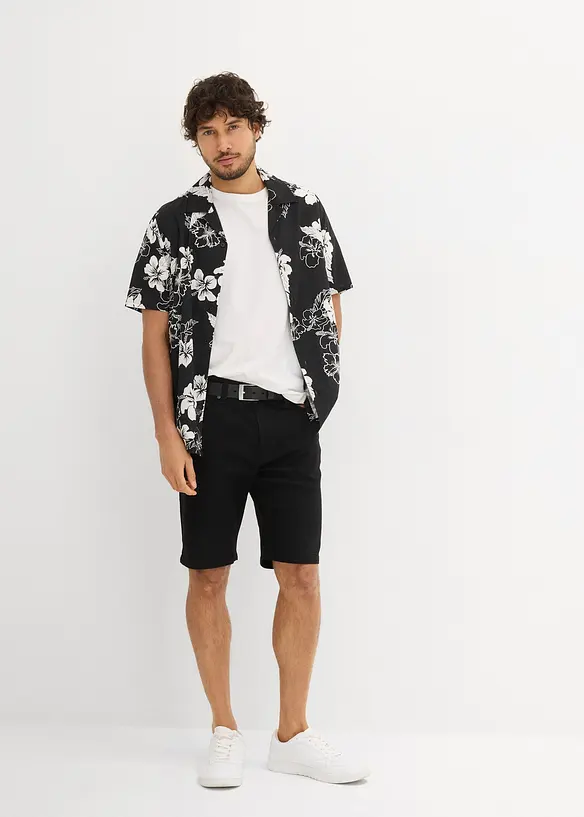 Camicia a maniche corte in viscosa, bonprix