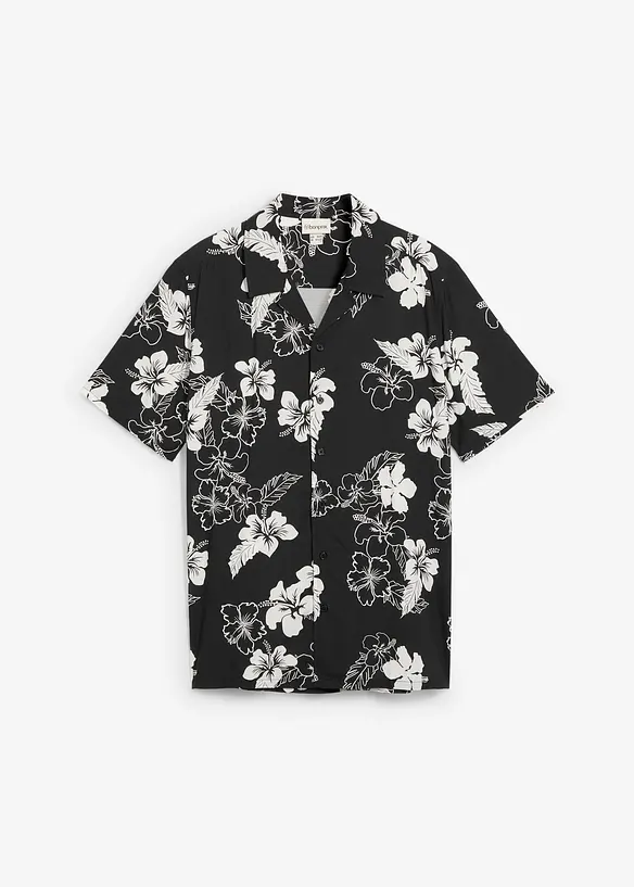 Camicia a maniche corte in viscosa, bonprix
