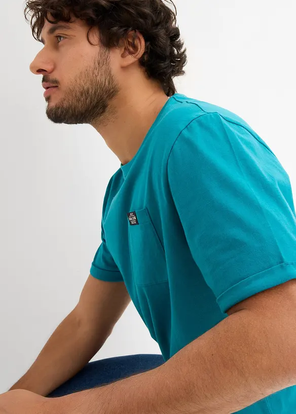 T-shirt con tasca in puro cotone biologico (pacco da 2), bonprix