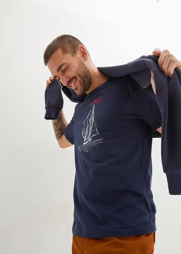T-shirt in puro cotone biologico (pacco da 2), bonprix