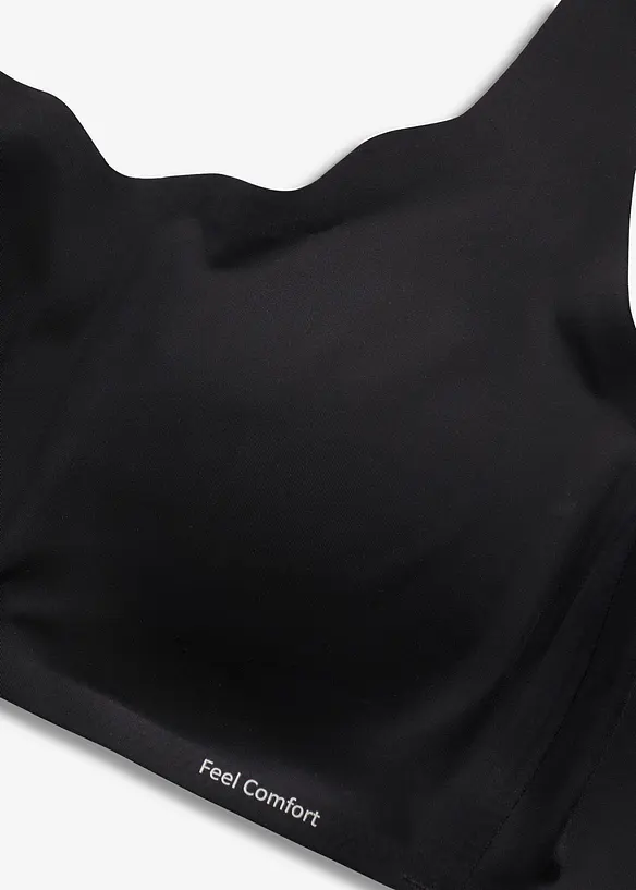 Reggiseno t-shirt imbottito laser cut senza ferretto Feel Comfort, bonprix