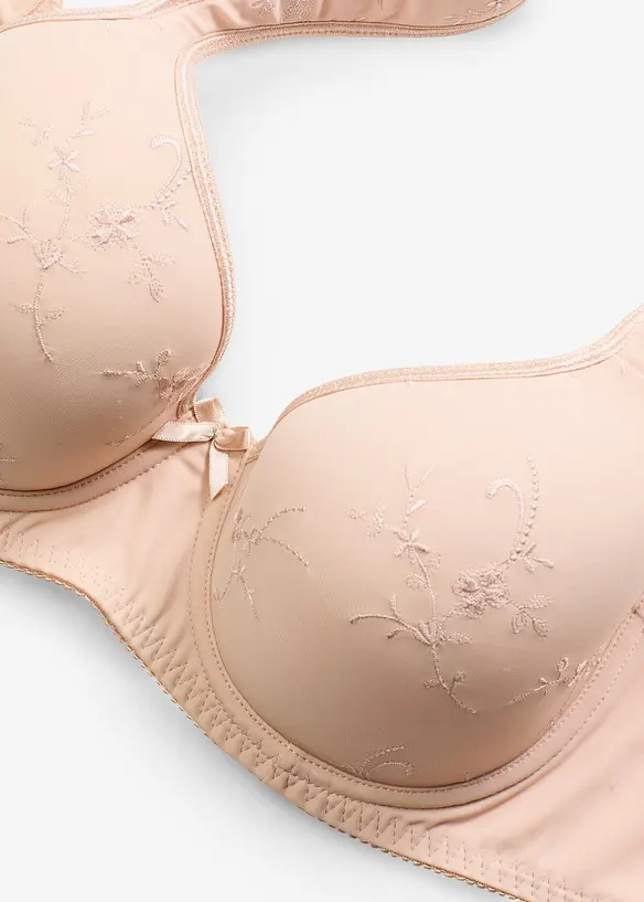 Reggiseno con coppe preformate ricamate, bonprix